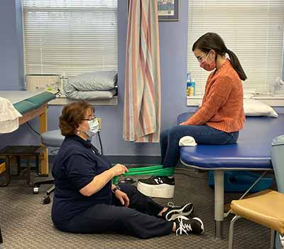 Kathy working with a young patient | Physical therapy services in La Plata, MD by La Plata Physical Therapy