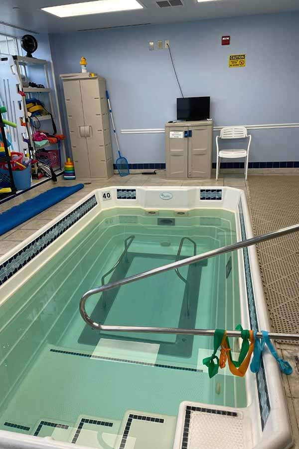Hydrotherapy pool at La Plata Physical Therapy in La Plata, MD