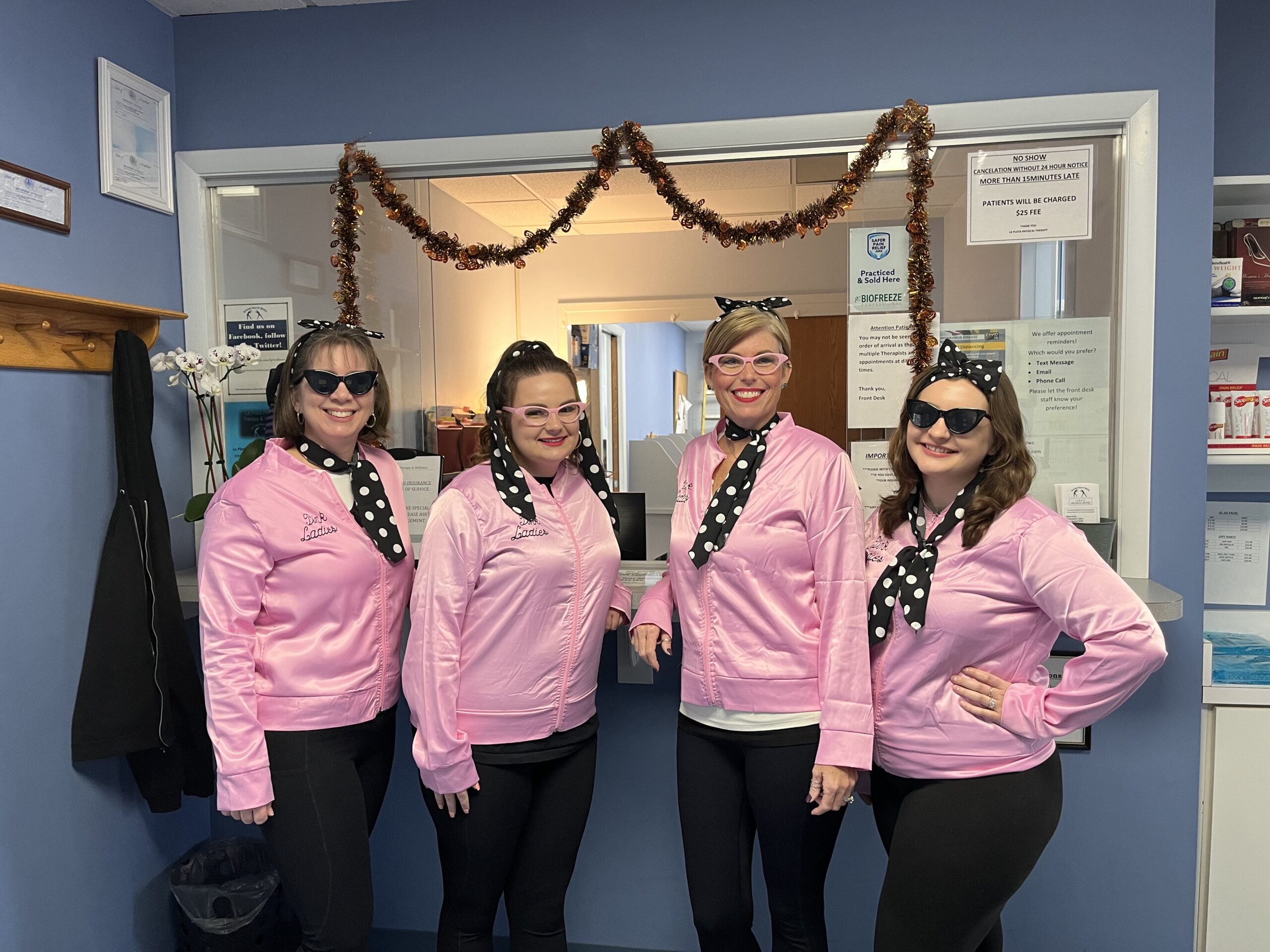 Physical Therapists at La Plata Physical Therapy in Maryland celebrating Halloween in 2023