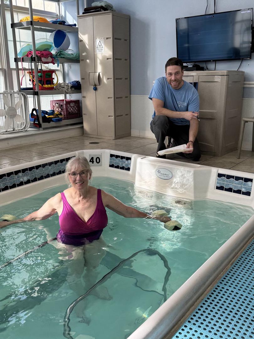 Hydrotherapy pool at La Plata Physical Therapy in La Plata, MD